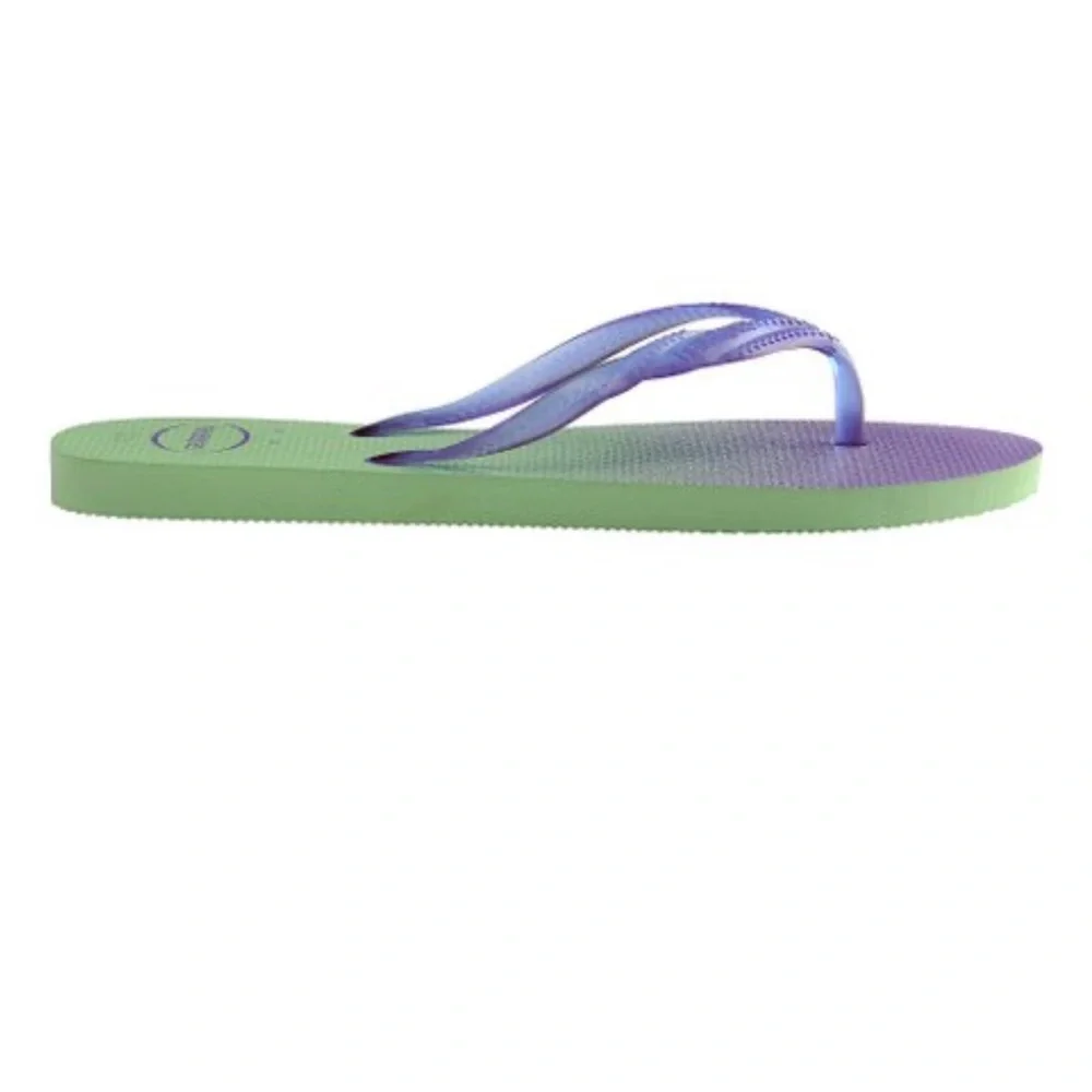 🎉HP🎉 Havaianas Hydro Purple Green Ombré Fantasia Up Flip-Flop US Size 7/… - Picture 3 of 11
